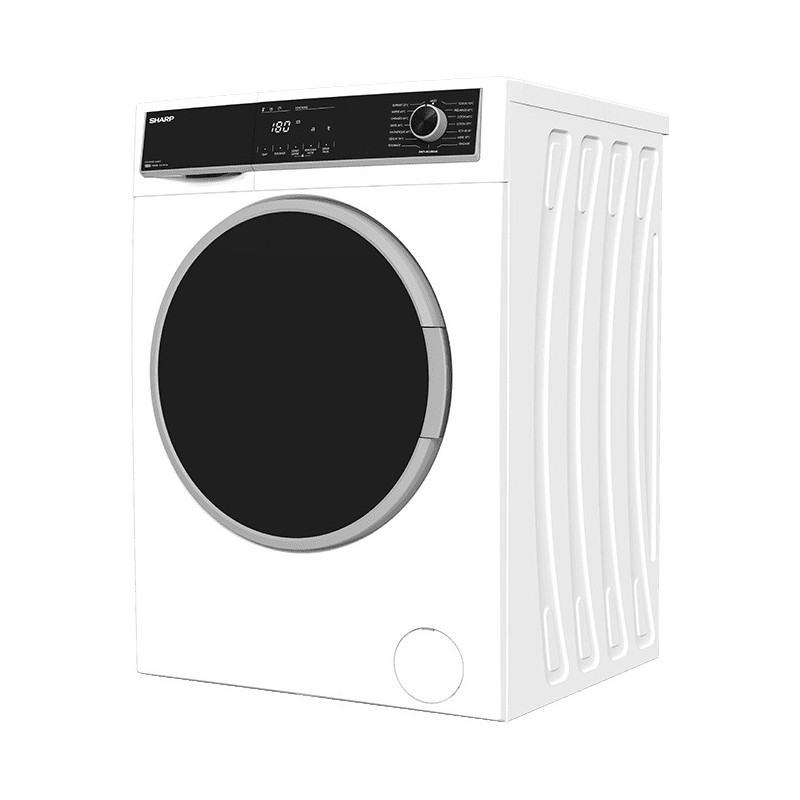 Lave Linge SHARP 8kg BLANC - Ouverture Frontale 1200 trs - LxH 60x85cm
