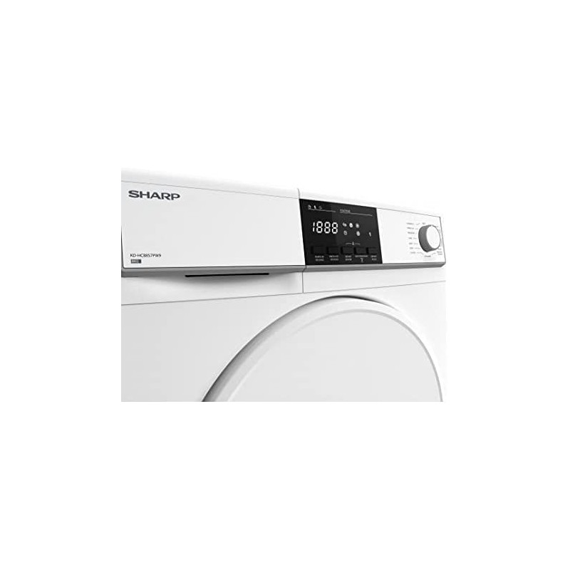 Sèche Linge SHARP 8kg CONDENSATION BLANC - Ouverture Frontale - LxH 60x85cm