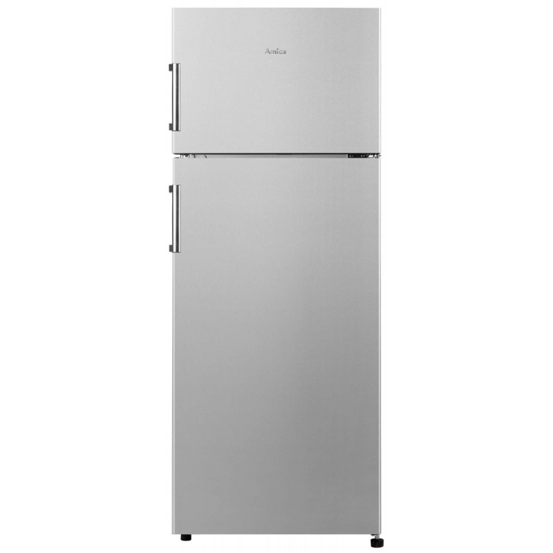 Réfrigérateur  2 portes AMICA H144cm INOX- LxH 55x144 cm - 210 Litres