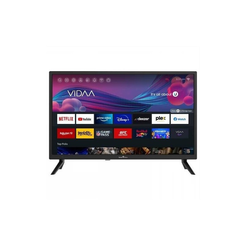 TV LED SMART TECH 24 POUCES - 60CM - mode hotel simplifié VESA 100*100  SMART TV NETFLIX -  HD