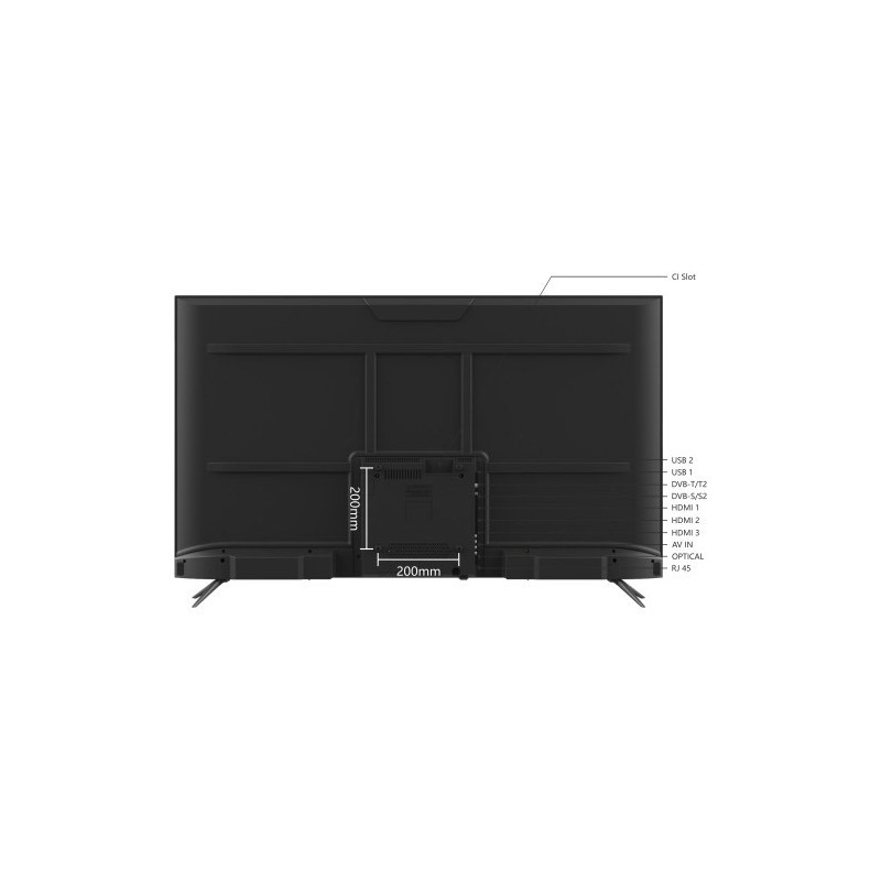 TV LED SMART TECH 55 POUCES - 140CM - mode hotel simplifié VESA 200x200 - SMART TV NETFLIX -  HD