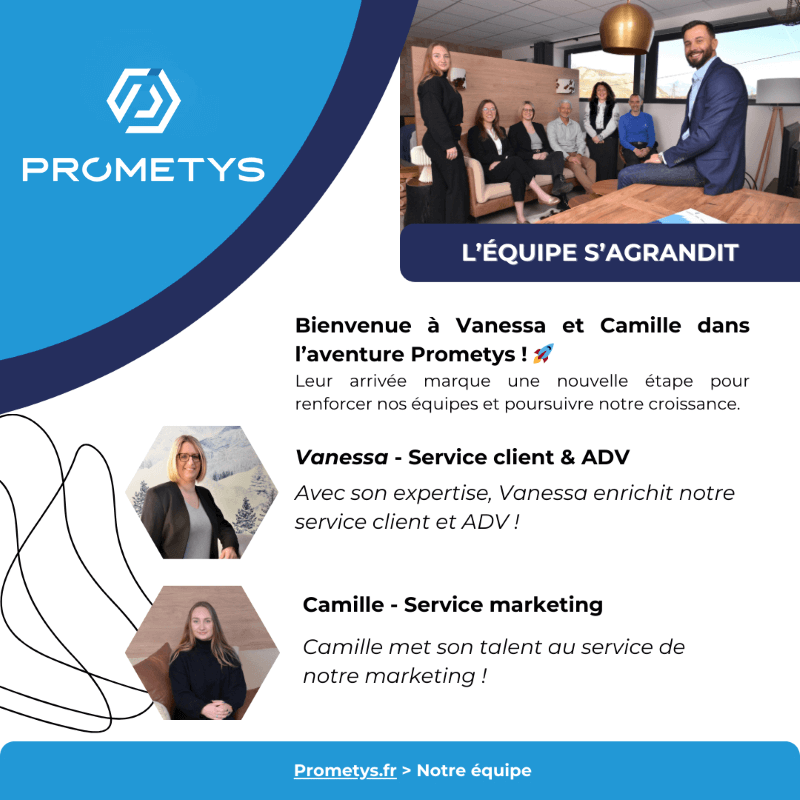 Une nouvelle énergie chez Prometys : Bienvenue à Vanessa et Camille !